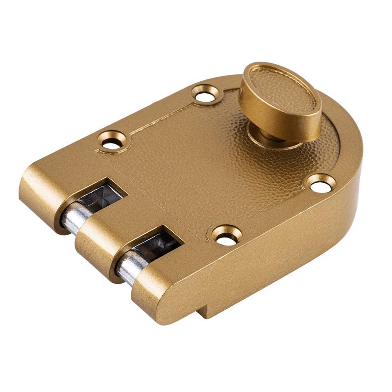 SUMBIN Guard Security Heavy Jimmy Proof Deadbolt,Door Lock Single Cylinder for Entry Door Gold Finish - Image 4